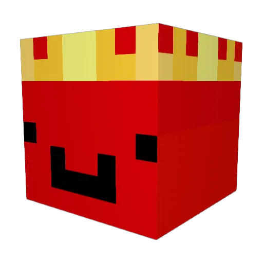 StrengthX2 Minecraft avatar head, 3D render