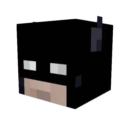 Strenots Minecraft avatar head, 3D render