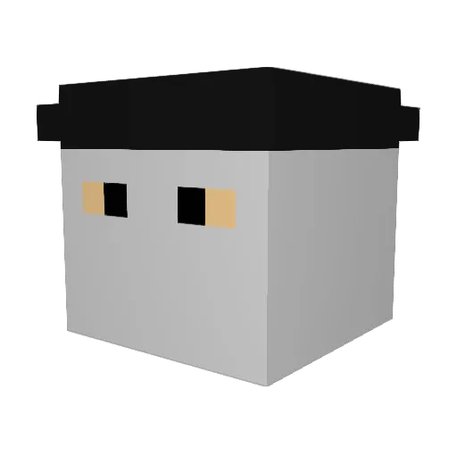 Strepashka69 Minecraft avatar head, 3D render