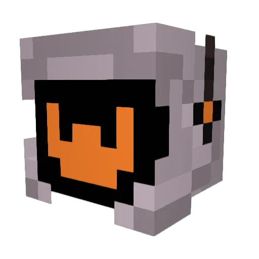 Stressineer Minecraft avatar head, 3D render