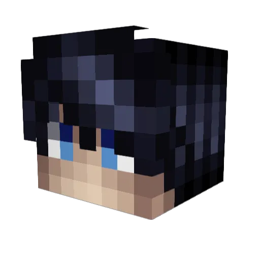 Stretby Minecraft avatar head, 3D render