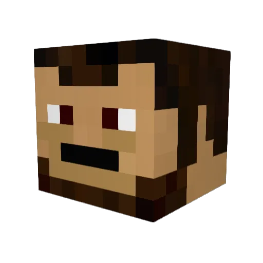Stretch32k Minecraft avatar head, 3D render