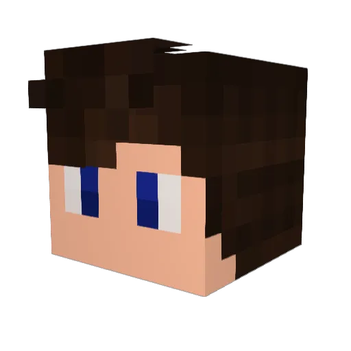 Streylix Minecraft avatar head, 3D render