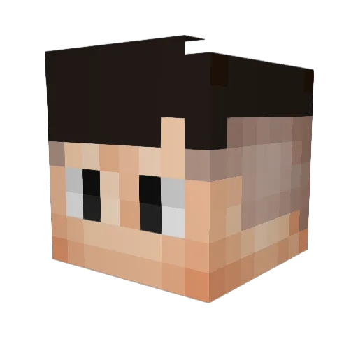 Streyzn Minecraft avatar head, 3D render