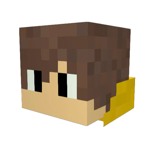 Streyzze Minecraft avatar head, 3D render