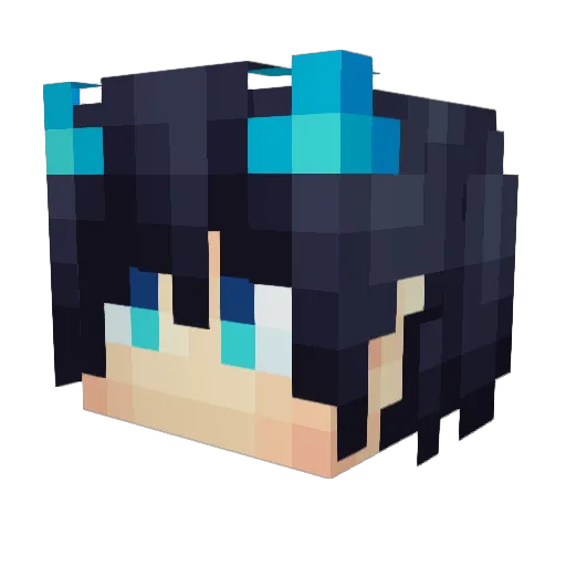 Strez3 Minecraft avatar head, 3D render