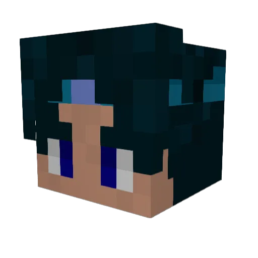 StriStrump Minecraft avatar head, 3D render