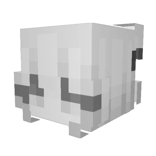 Striatos Minecraft avatar head, 3D render