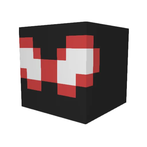 StrictMC49 Minecraft avatar head, 3D render