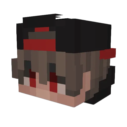 Strictly1810 Minecraft avatar head, 3D render