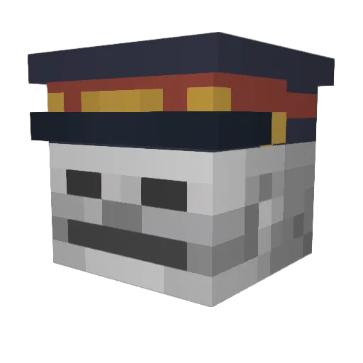 Strid3nt Minecraft avatar head, 3D render