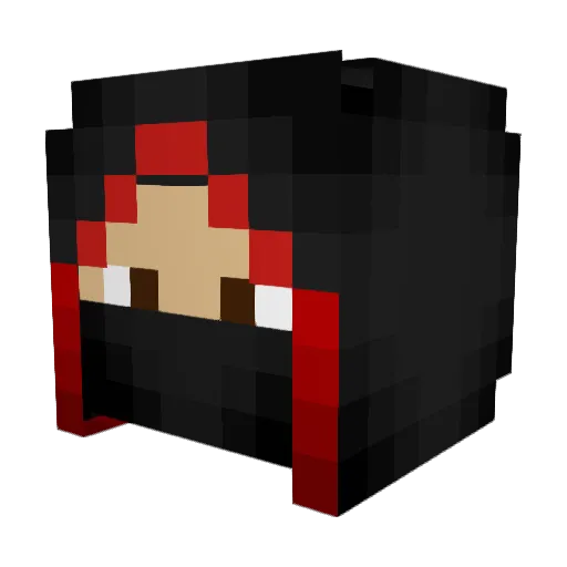 Stride35 Minecraft avatar head, 3D render