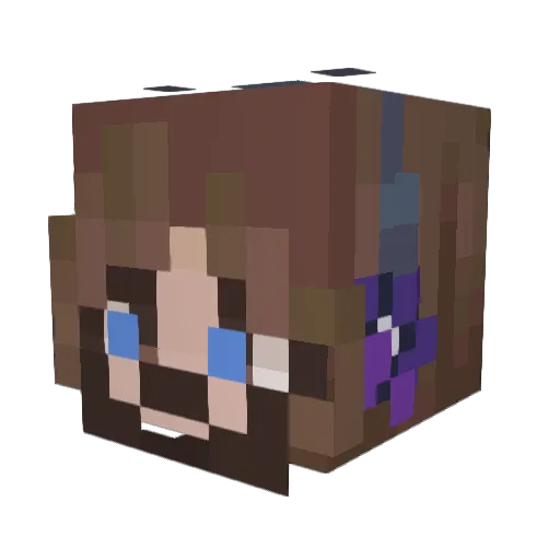 StriderDrew Minecraft avatar head, 3D render