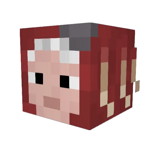 StriderKing09 Minecraft avatar head, 3D render