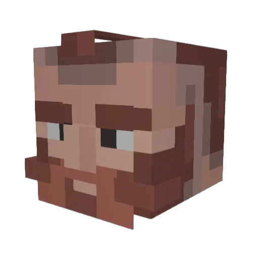 Striderborne Minecraft avatar head, 3D render