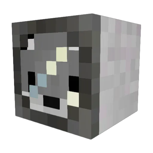 Stridsvagn Minecraft avatar head, 3D render