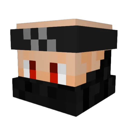 Strife3624 Minecraft avatar head, 3D render