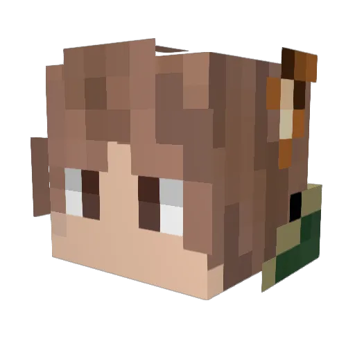 Strife_BRZ Minecraft avatar head, 3D render