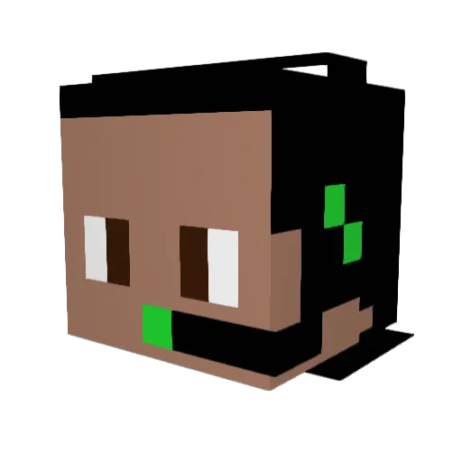 StriferJr Minecraft avatar head, 3D render