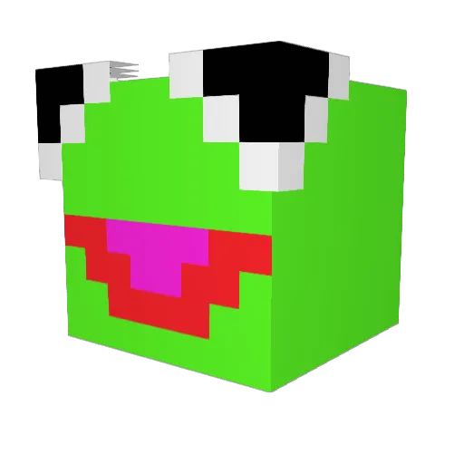 StrikeStruck Minecraft avatar head, 3D render