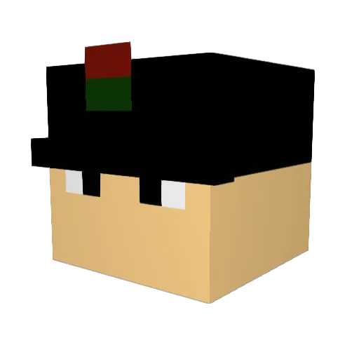 StrikeXprt Minecraft avatar head, 3D render