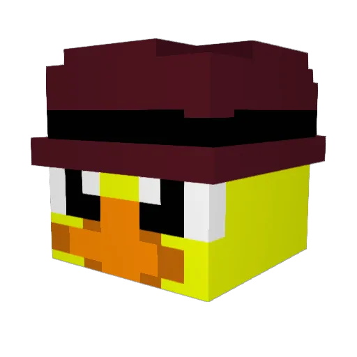 Strike_xy Minecraft avatar head, 3D render