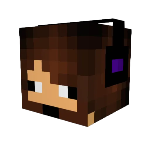 Strikebeam234 Minecraft avatar head, 3D render