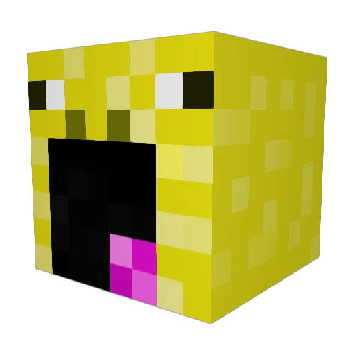 Striker3310 Minecraft avatar head, 3D render