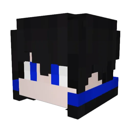 StrikerLPB Minecraft avatar head, 3D render