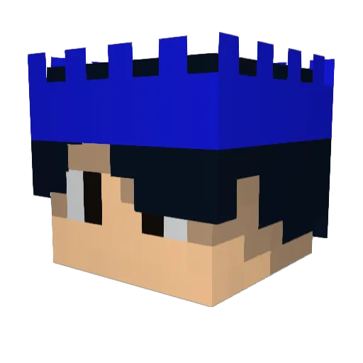 StrikerShot9 Minecraft avatar head, 3D render
