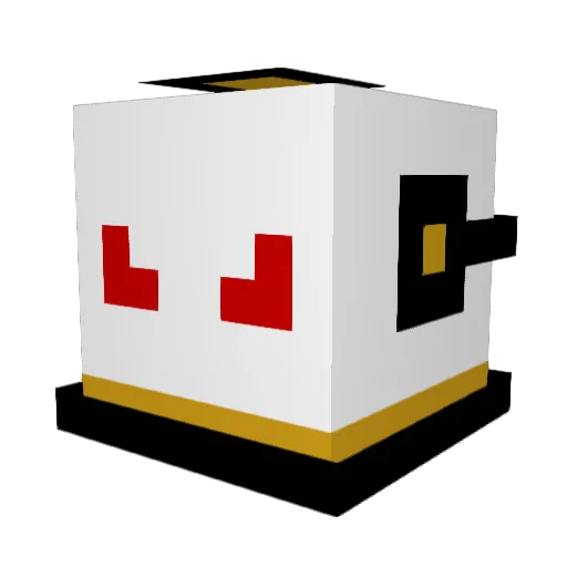 Striker_1_1 Minecraft avatar head, 3D render