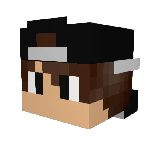 Strikers_10 Minecraft avatar head, 3D render
