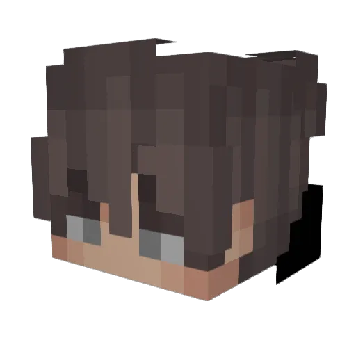 Strikesx1 Minecraft avatar head, 3D render