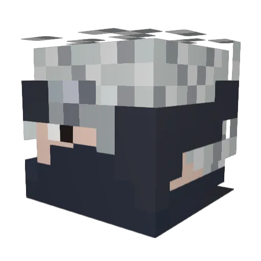 StrikingMaster Minecraft avatar head, 3D render
