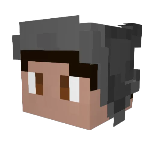Striks23 Minecraft avatar head, 3D render