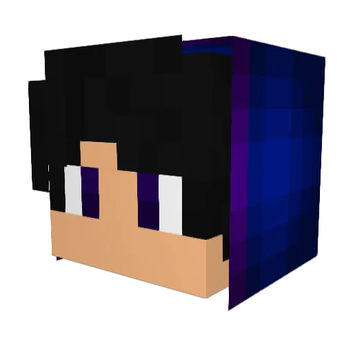 Strim4Gaming Minecraft avatar head, 3D render