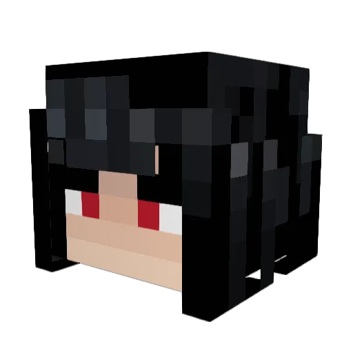 String_Severance Minecraft avatar head, 3D render