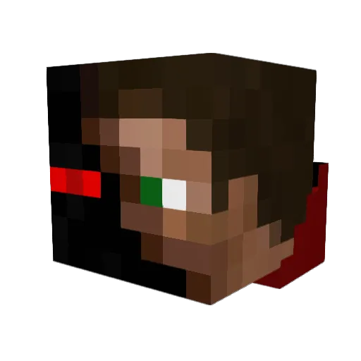 StripClubs Minecraft avatar head, 3D render