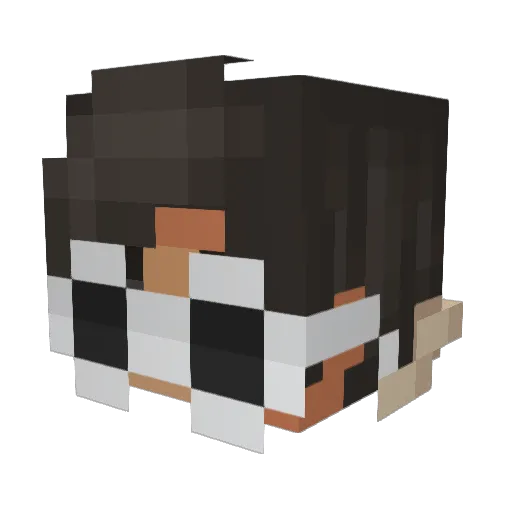 StripForDiamonds Minecraft avatar head, 3D render