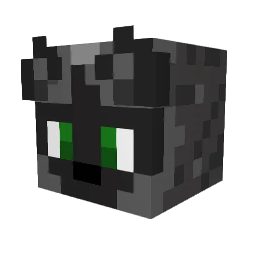 Stripe_dogMC Minecraft avatar head, 3D render
