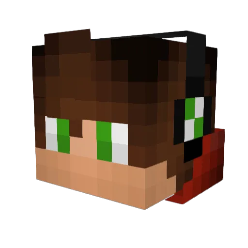 StripedDesert84 Minecraft avatar head, 3D render