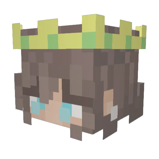 Striple_ Minecraft avatar head, 3D render