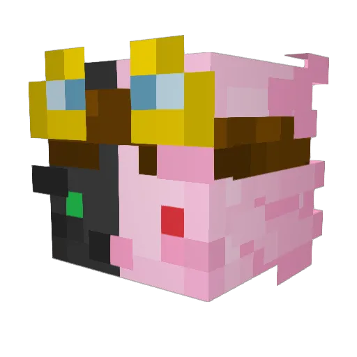 StripyArcher578 Minecraft avatar head, 3D render