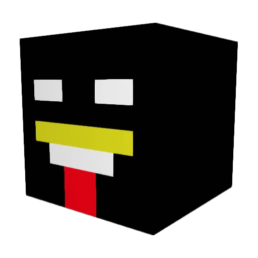 Striqly Minecraft avatar head, 3D render