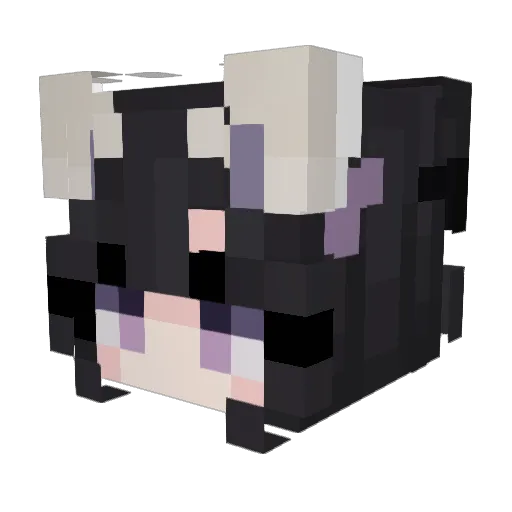 Strive9 Minecraft avatar head, 3D render