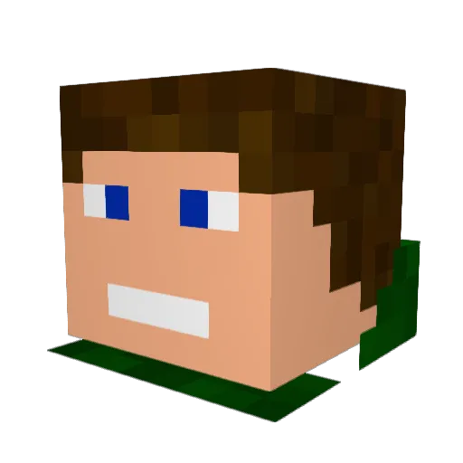 StrixOver Minecraft avatar head, 3D render