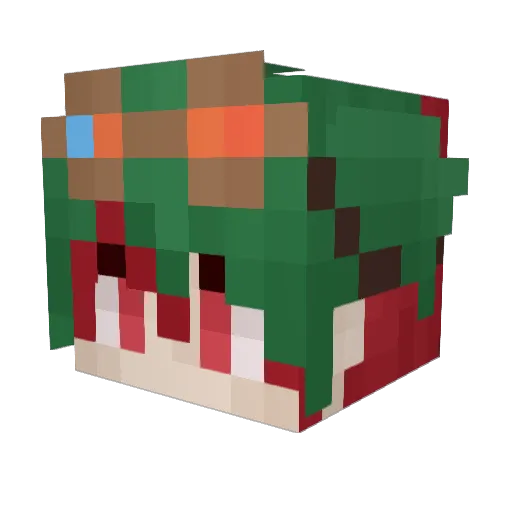 Strix_Origin Minecraft avatar head, 3D render