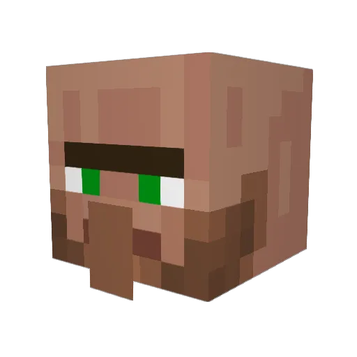 Strlok1 Minecraft avatar head, 3D render