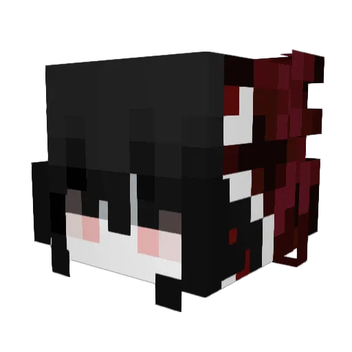 Strndaj Minecraft avatar head, 3D render