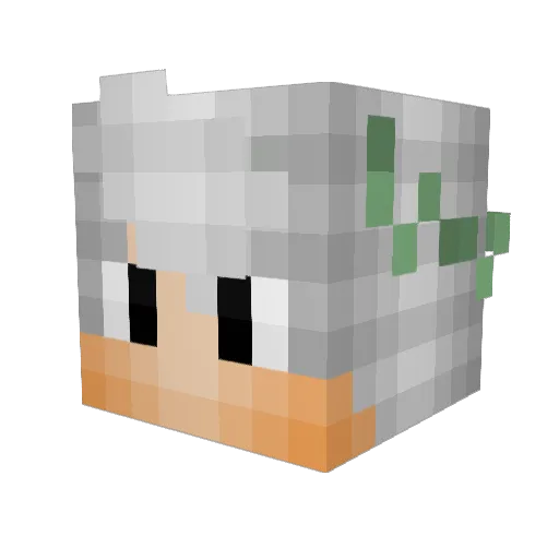 StroBotArmy Minecraft avatar head, 3D render